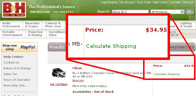 What I expect to pay for my BL-3 when it is back in stock